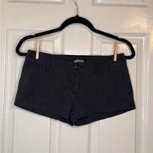 Vans Dark Gray Pinstripe Jean micro Shorts